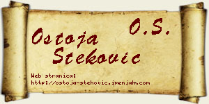 Ostoja Steković vizit kartica